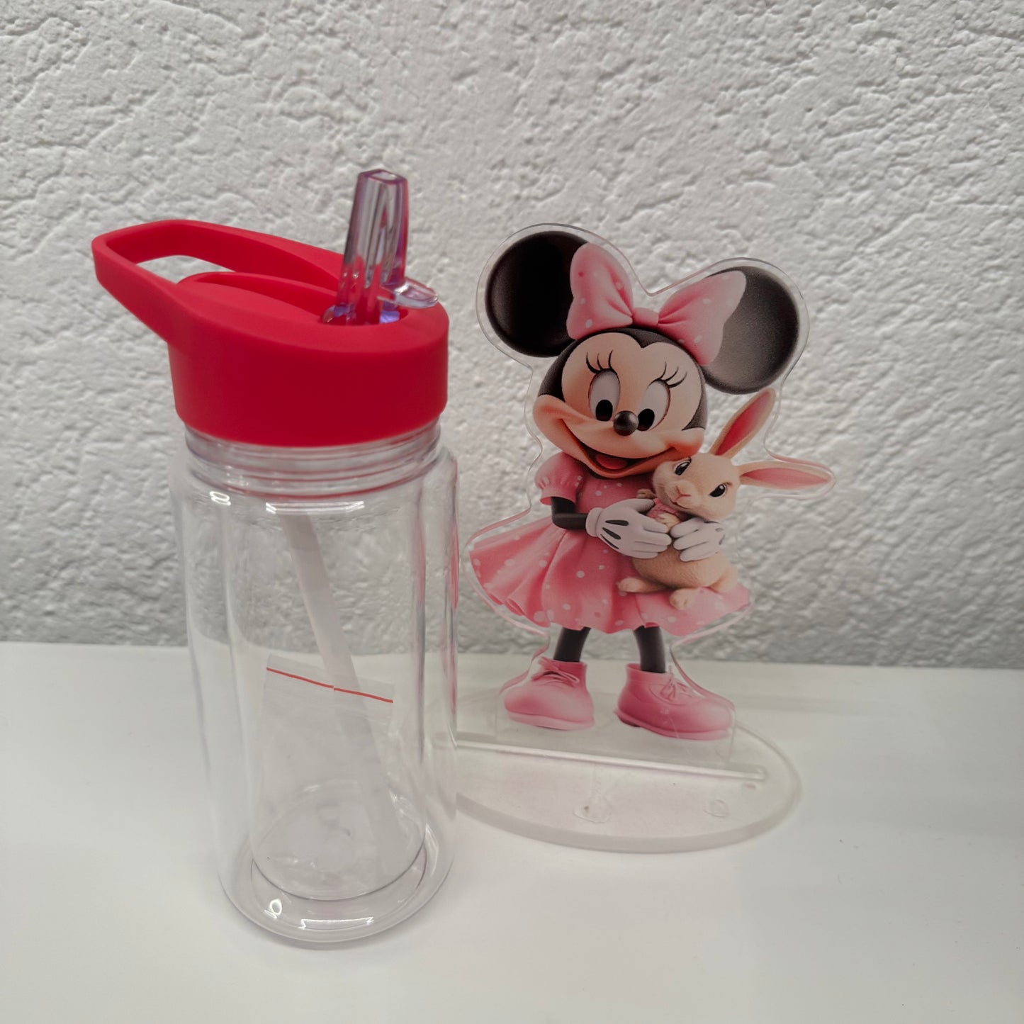 Trinkflasche mit Glitzer/Farbe