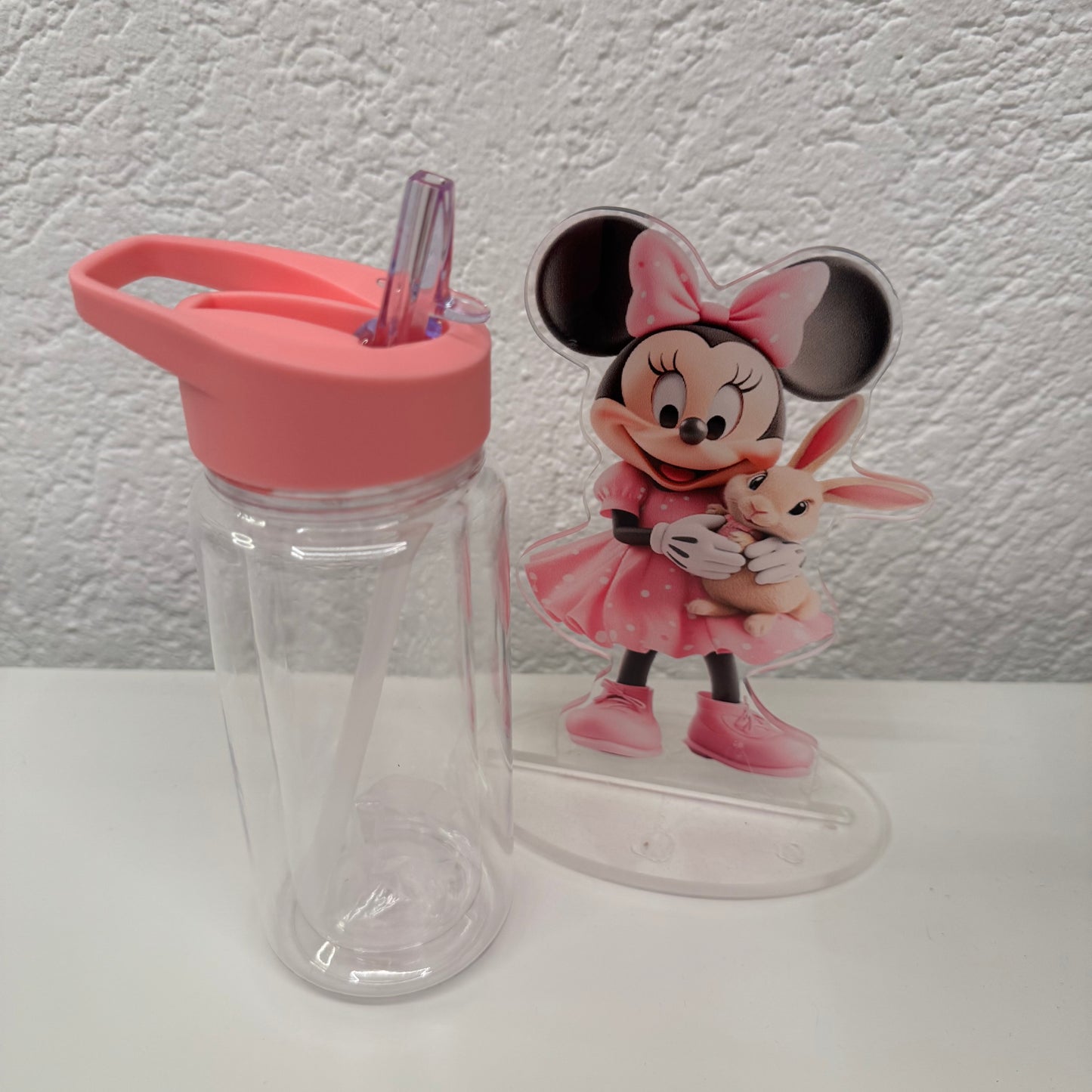 Trinkflasche mit Glitzer/Farbe