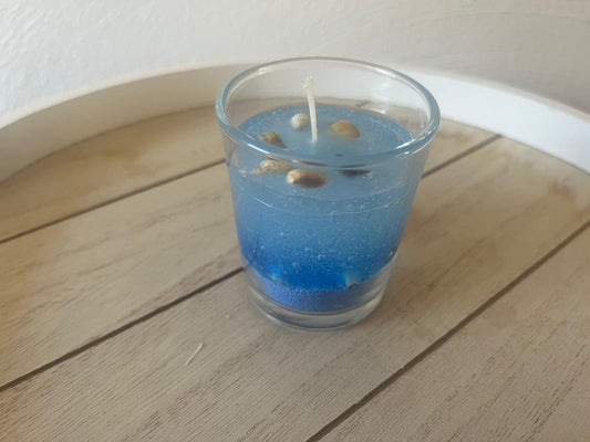 Meerglas mit Meeresfrische Duft (Gelwachs)