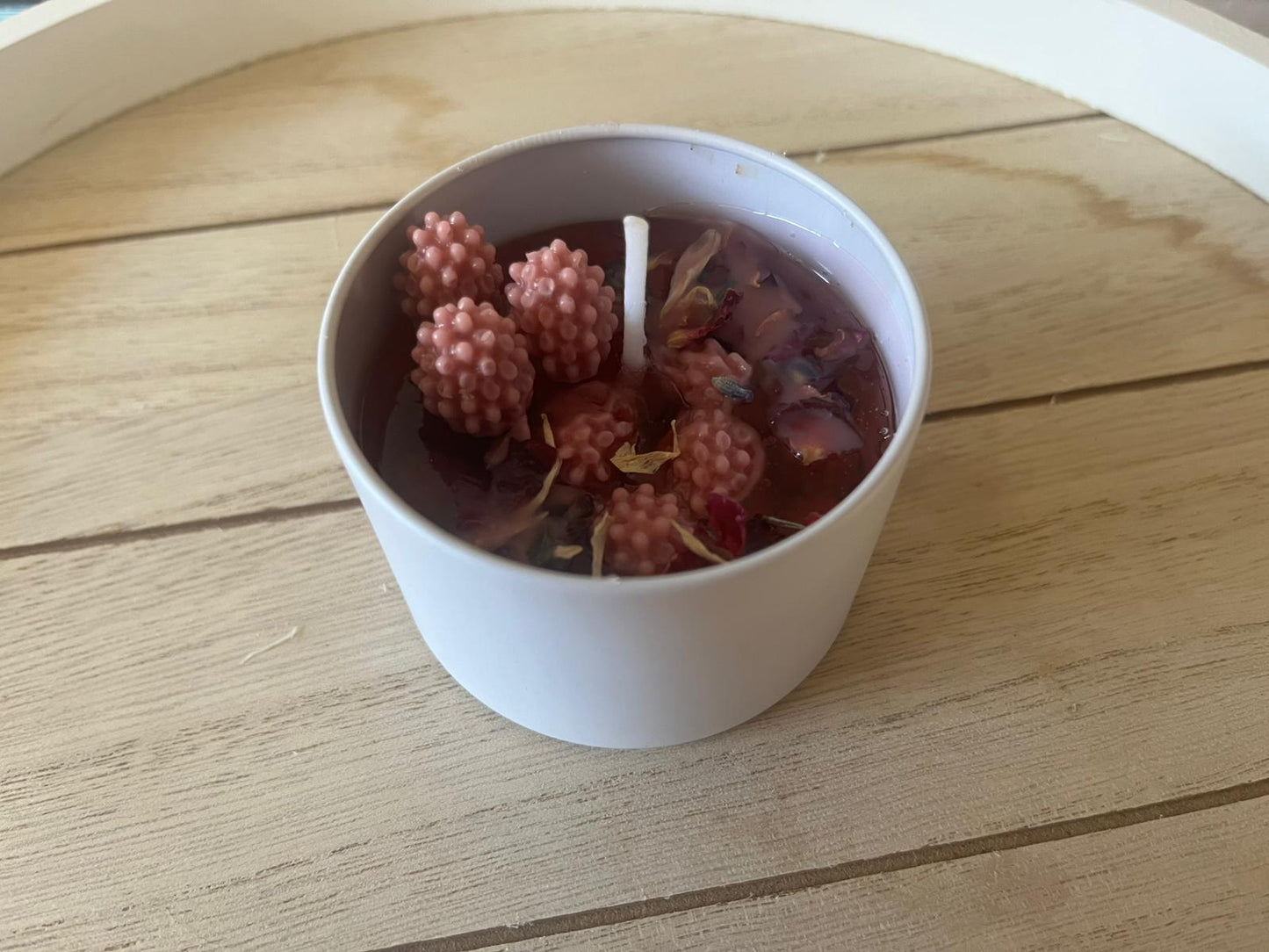 Himmbeerkerze mit Himmbeerduft