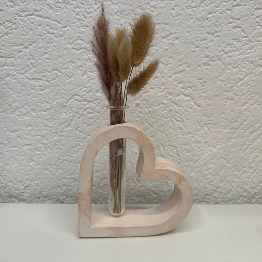 Deko Herz mit Vase