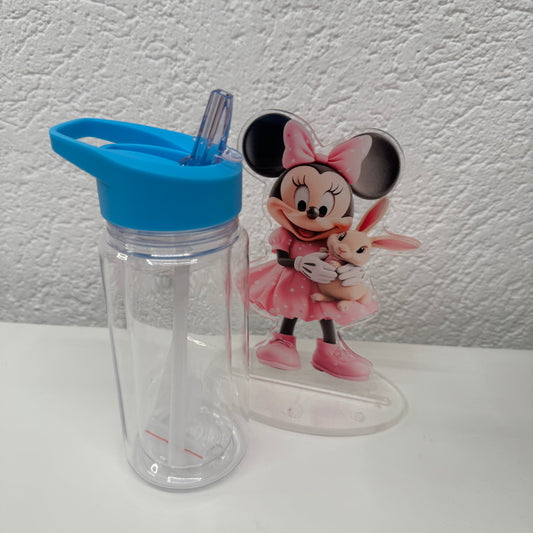 Trinkflasche mit Glitzer/Farbe