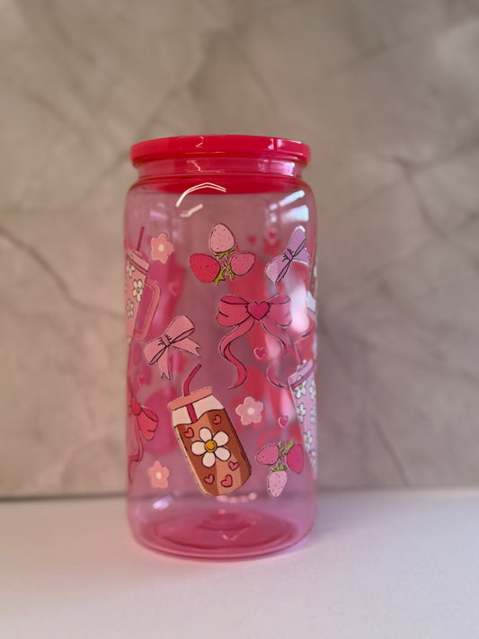 Tumbler Trinkbecher mit Strohhalm