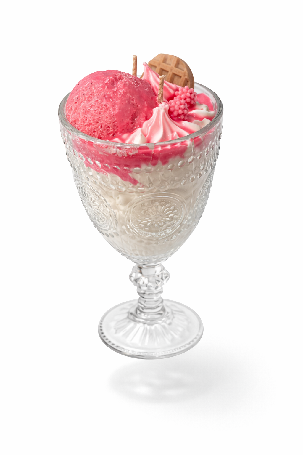 Himbeer-Eisbecher