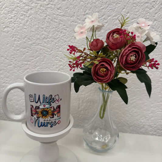 Wife Mom Nurse Keffeetasse