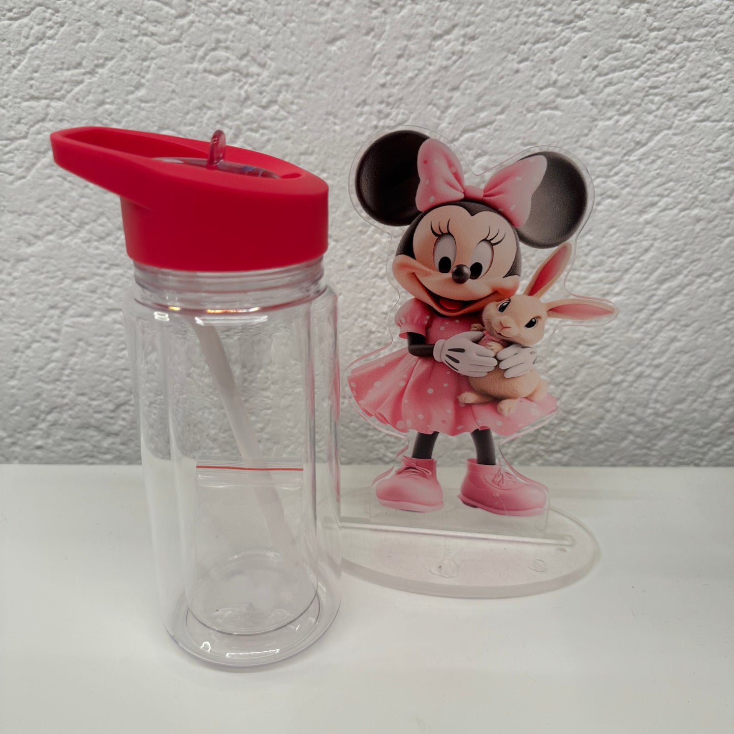Trinkflasche mit Glitzer/Farbe