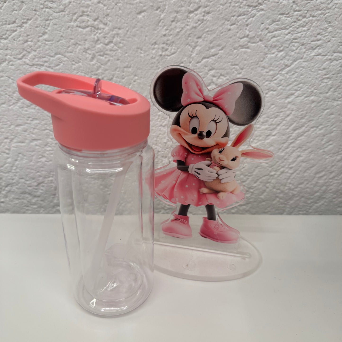 Trinkflasche mit Glitzer/Farbe