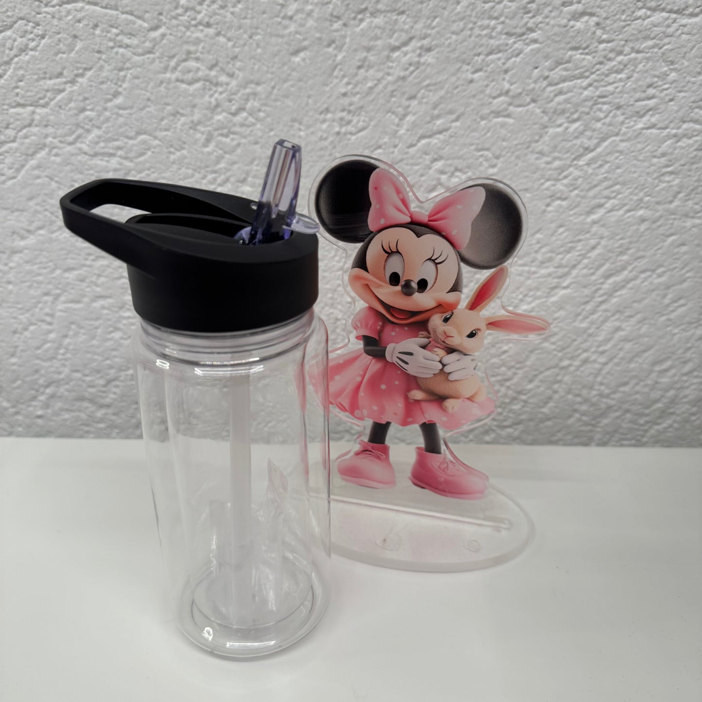 Trinkflasche mit Glitzer/Farbe